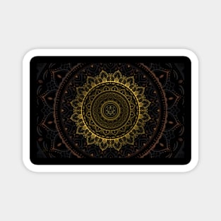 Gold Zen Mandala Magnet