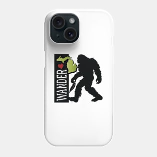 Wandering In Michigan Big Foot Phone Case