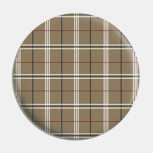 Dark Elm Plaid Pin