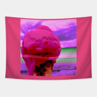 Raspberry ice cream Tapestry