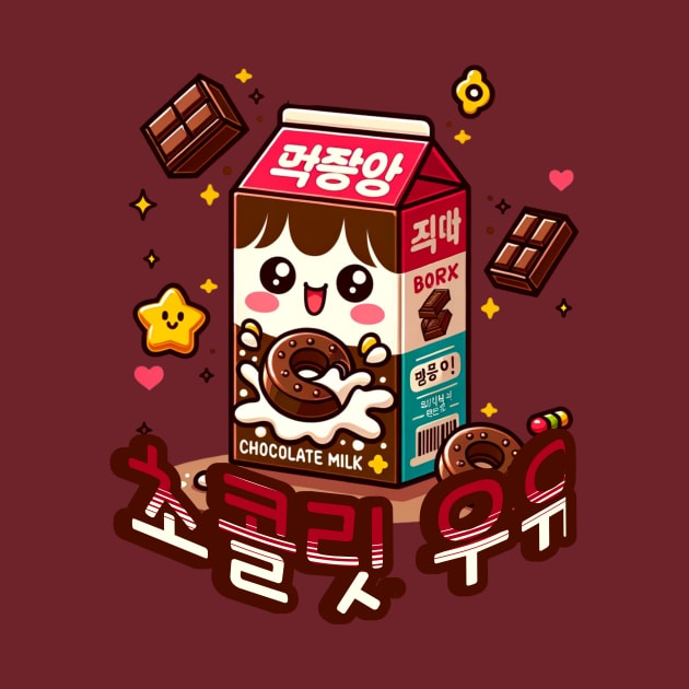 Chocolate Milk Box - Cute aesthetic Korean Style sweets by Asiadesign