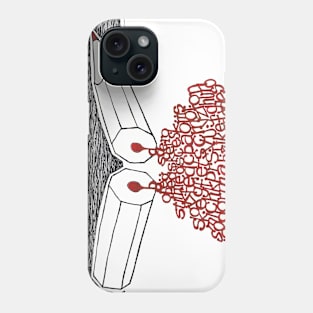 Pen and blood Phone Case