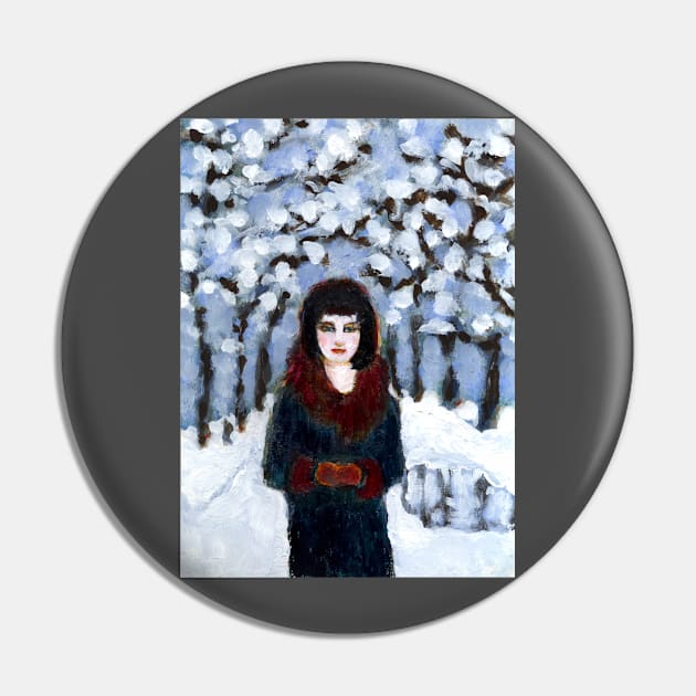 Snow girl Pin by AmyKalish