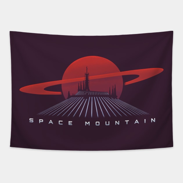 Space Mountain Tapestry by jaredBdesign