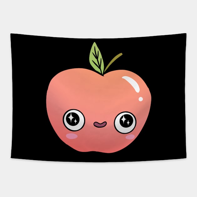 Cute funny apple illustration Tapestry by Yarafantasyart