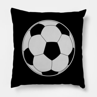 Soccer Ball Sticker Style Design Pillow