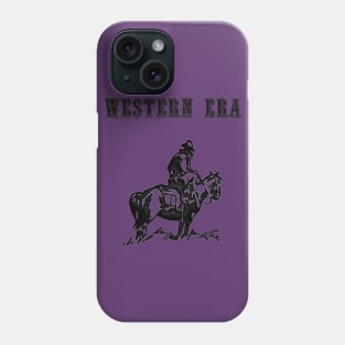 Western Era - Cowboy on Horseback 3 Phone Case