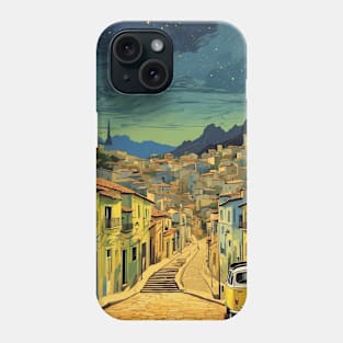 Escadaria Selaron Starry Night Brazil Vintage Tourism Travel Poster Phone Case