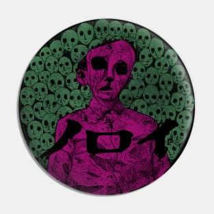 Noroi The Curse (Green and purple) Pin