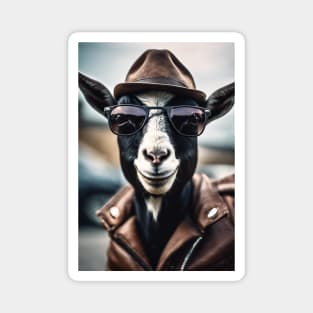 funny goat Magnet