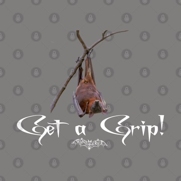 Get a Grip - Goth Fashion - bat, nervous, anxiety, halloween, crazy, batty by Wanderer Bat