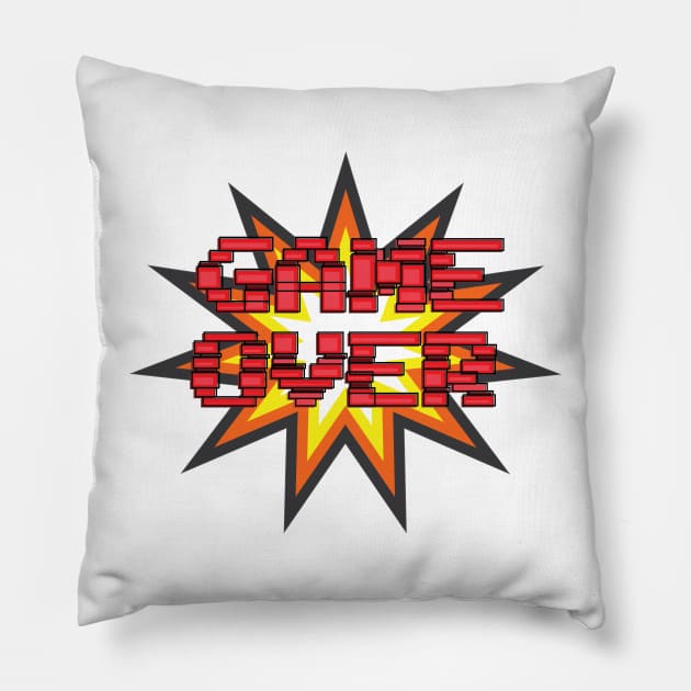 Game Over Pillow by GilbertoMS