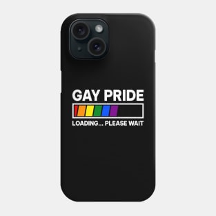 Gay pride loading please wait Phone Case