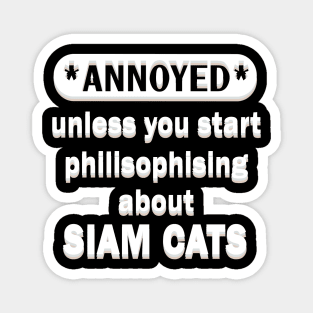 Siam cat hair kitten mom Magnet