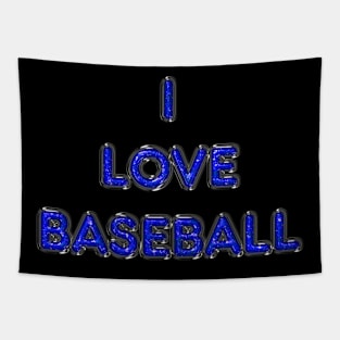 I Love Baseball - Blue Tapestry