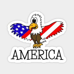 Eagle US Flag America Independence Day 4th July Magnet