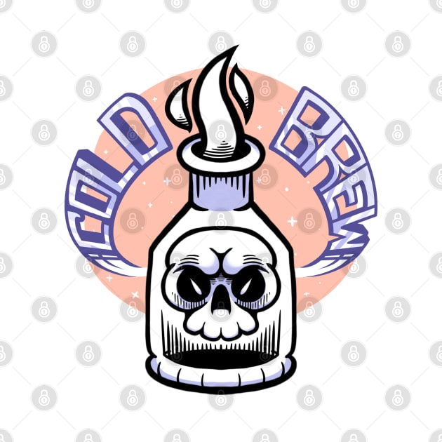 Cold Brew Coffee Skull by Hojyn