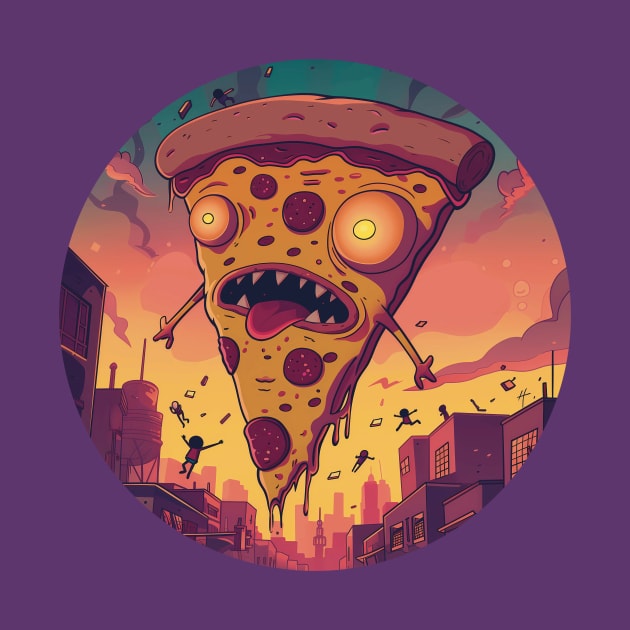 Attack of the Floating Pizza by Leevie