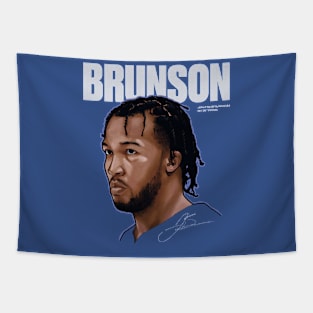 Jalen Brunson New York Game Face Tapestry