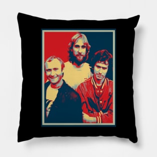 Genesis Glory Band Tees, Elevate Your Style with the Prog-Rock Pioneers' Iconic Aesthetic Pillow