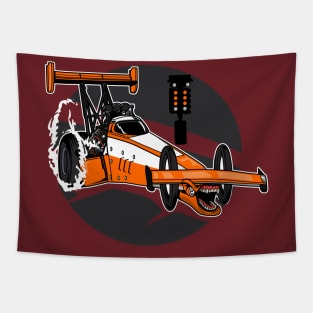 DRAGRACE CAR MONSTER Tapestry