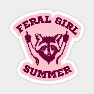 feral-girl-summer Magnet