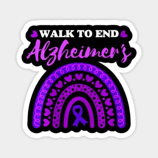 Womens Alzheimers Awareness Walk To End Alzheimers Purple Magnet