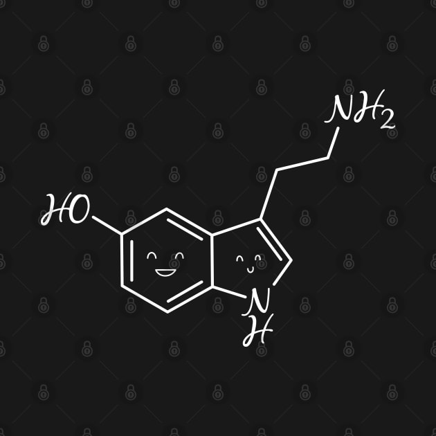 Cute Serotonin Molecule by ScienceCorner