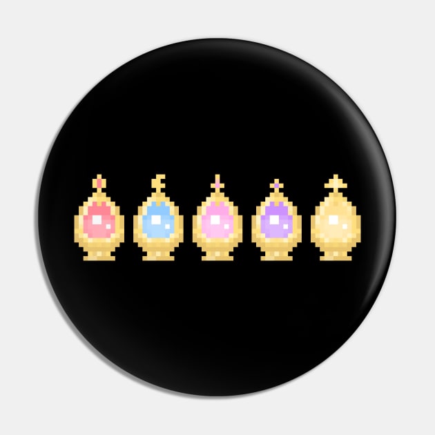 Pixel Soul Gems Pin by Lorihime