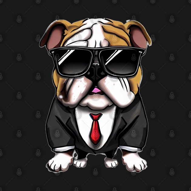 French Bulldog Cartoon with sunglasses by priondeme