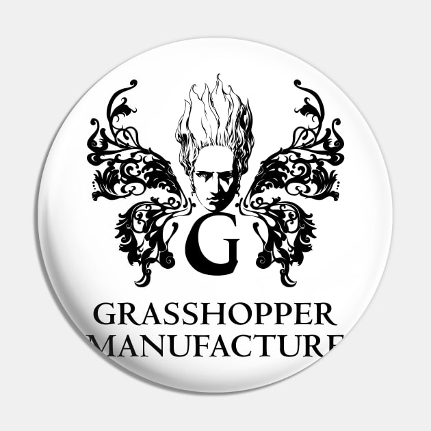 Grasshopper Manufacture Merch Grasshopper Manufacture Logo Pin by Thomas-Mc