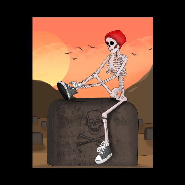 Skeleton Wears His Grey Shoes by GerrArt