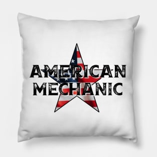 American Mechanic - Blue Collar Worker Pillow