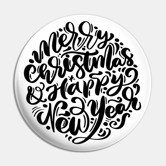 Merry Christmas And Happy New Year Pin by MIRO-07