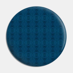 Blue Circles Pattern Pin