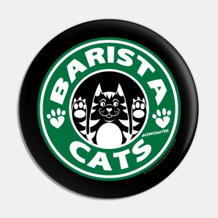 Barista Cat Logo FIP Fighter Pin