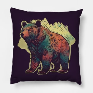 Boho bear Pillow
