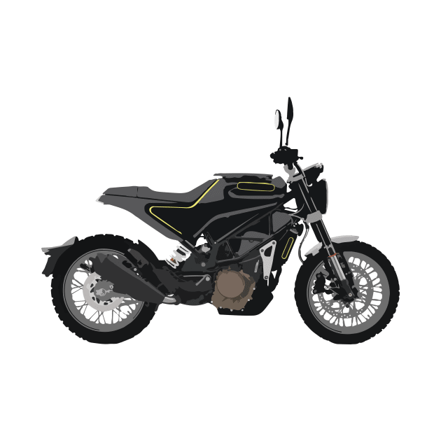 Motorcycle Husqvarna Svartpilen 401 by WiredDesigns