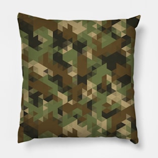 Triangles Camo Pillow