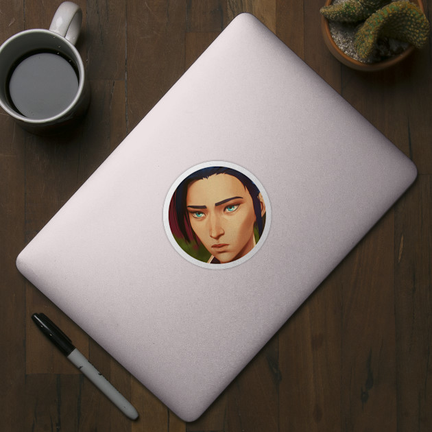 Caitlyn's Beautiful Face - Arcane LoL - Caitlyn - Sticker