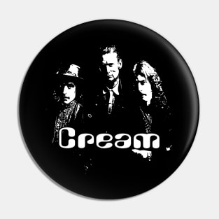 Cream Retro 70s Tribute Icons Pin