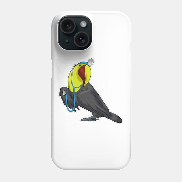 Toucan Doctor Stethoscope Phone Case by Markus Schnabel