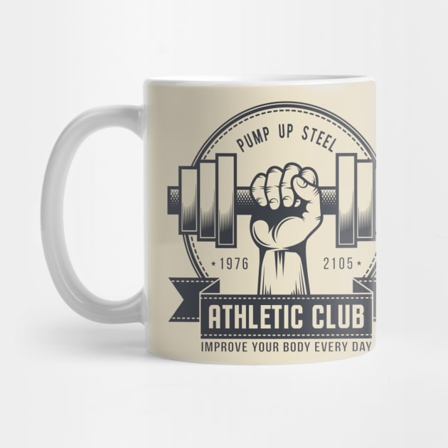 Gym logo in vintage style - Gym - Mug