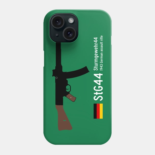 Stg44 Sturmgewehr44 or Mp44 Historical 1943 German assault rifle white. Phone Case by FOGSJ