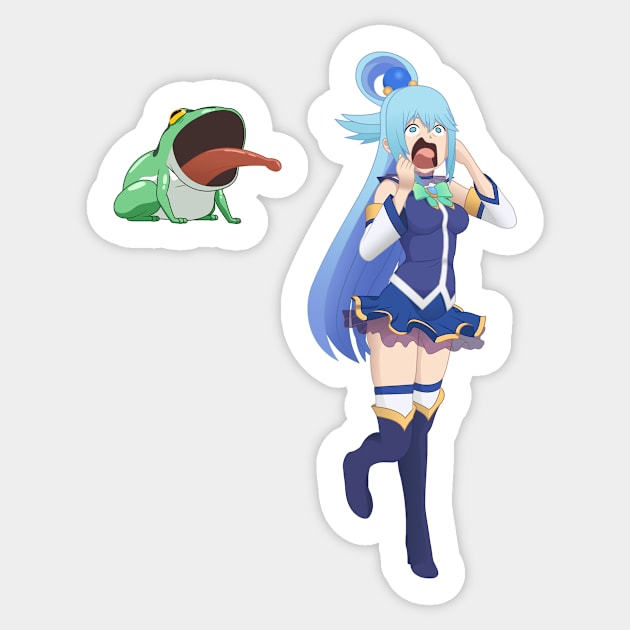 Konosuba Aqua Anime Decal