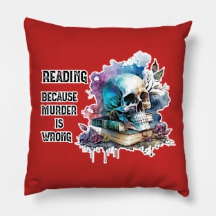 Reading Because Pillow