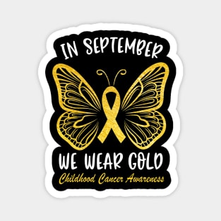 Childhood Cancer Awareness Butterfly Magnet