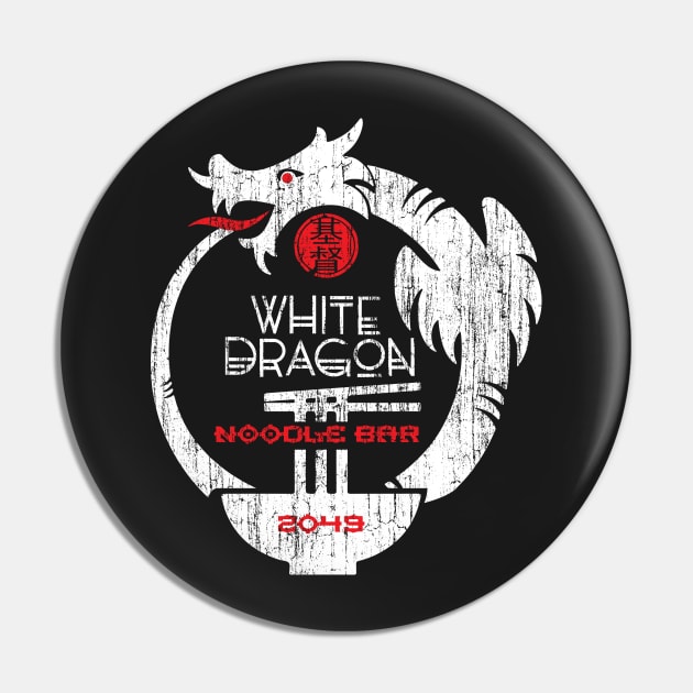 White Dragon Noodle bar Pin by silvercloud