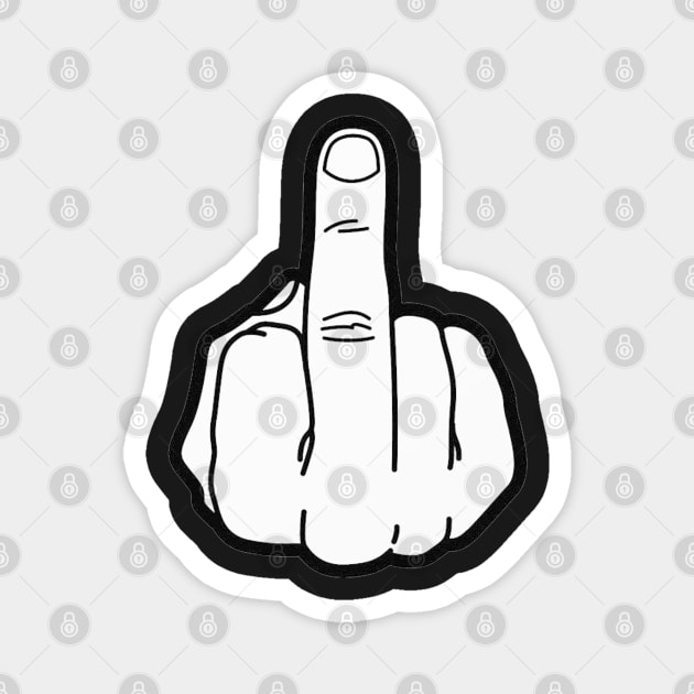 Middle Finger Magnet by  The best hard hat stickers 