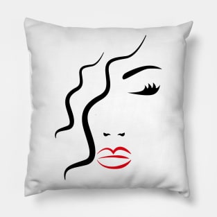 Woman Silhouette Pillow